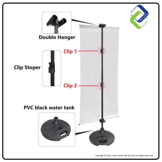 Ultimate Stability: Round Base Tripod Stand with Water Tank (200cm Height)