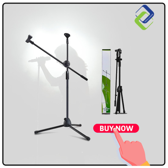 Height Adjustable Foldable Tripod Microphone Stand | Wholesale Accessories