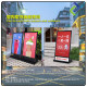 Durable Windproof Aluminum Poster Stand | 60x90cm Display Solution Durable Windproof Aluminum Poster Stand | 60x90cm Display Solution