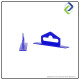 100pcs : Aircraft Hole Plastic Hook (70mm x 25mm) 100pcs : Aircraft Hole Plastic Hook (70mm x 25mm)