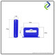 100 pcs : Aircraft Hole Plastic Hook (45mm x 25mm) 100 pcs : Aircraft Hole Plastic Hook (45mm x 25mm)