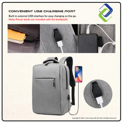 Stylish Laptop Backpack with USB Charging Port – Casual School & Office Bag for 14–15.6 Inch Laptop