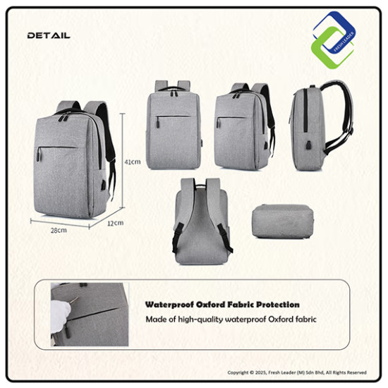 Stylish Laptop Backpack with USB Charging Port – Casual School & Office Bag for 14–15.6 Inch Laptop