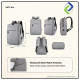 Stylish Laptop Backpack with USB Charging Port – Casual School & Office Bag for 14–15.6 Inch Laptop