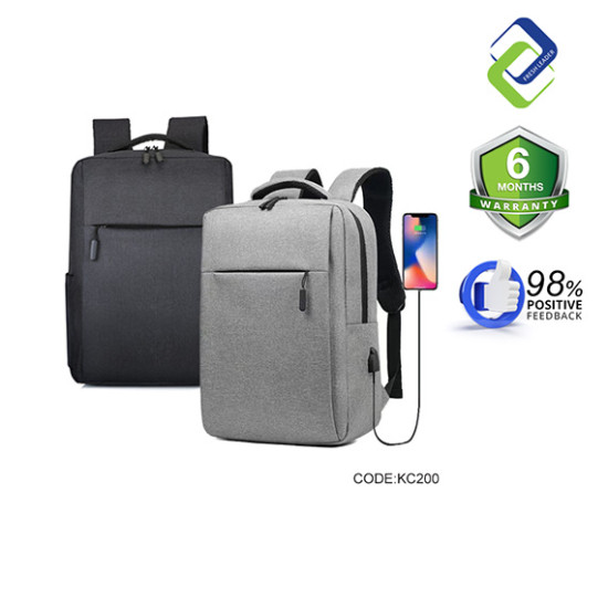 Stylish Laptop Backpack with USB Charging Port – Casual School & Office Bag for 14–15.6 Inch Laptop