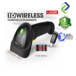 Wireless Barcode Scanner 1D – Portable and Fast Data Transfer