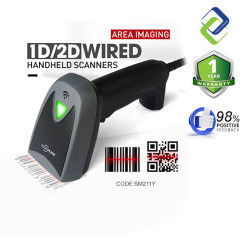 Wired Scanner 1D & 2D Barcode Reader 