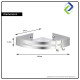 Hang & Store: Aluminum Triangle Shelf Rack for Bathrooms Hang & Store: Aluminum Triangle Shelf Rack for Bathrooms