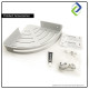 Hang & Store: Aluminum Triangle Shelf Rack for Bathrooms Hang & Store: Aluminum Triangle Shelf Rack for Bathrooms