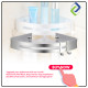 Hang & Store: Aluminum Triangle Shelf Rack for Bathrooms Hang & Store: Aluminum Triangle Shelf Rack for Bathrooms