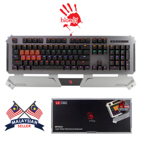 B740A Bloody Light Strike Infrared Switch Mechanical Keyboard B740A Bloody Light Strike Infrared Switch Mechanical Keyboard