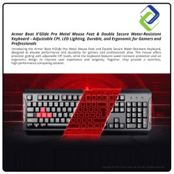 Bloody Q1100 Gaming Mouse & Keyboard Combo – Adjustable CPI, LED Lights, Water-Resistant