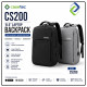 CASETEC CS200 15.6" Laptop Backpack USB Charging Waterproof Business Travel Bag
