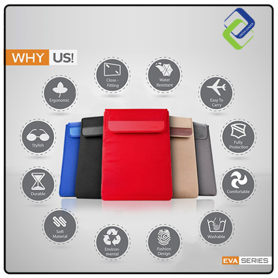 CASETEC EVA Series Laptop Sleeve - Available in 11.6, 13.3, 14, 15.6, 17 Inch Sizes CASETEC EVA Series Laptop Sleeve - Available in 11.6, 13.3, 14, 15.6, 17 Inch Sizes