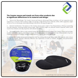 Ergonomic Wrist Support Mouse Pad by CASETEC: Relieve Strain & Improve Comfort
