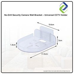 Easy Install No-Drill Security Camera Wall Bracket – Universal Holder for CCTV Cameras