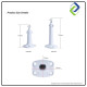 Adjustable IP Camera Wall Mount Bracket – 190mm Height x 84mm Width Adjustable IP Camera Wall Mount Bracket – 190mm Height x 84mm Width