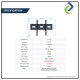 Heavy Duty Tilting LED TV Wall Bracket for 42–85 Inch Flat Panel Displays – Easy Installation & Strong Support