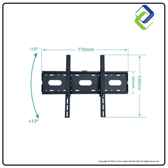 Heavy Duty Tilting LED TV Wall Bracket for 42–85 Inch Flat Panel Displays – Easy Installation & Strong Support