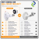 Security Camera Wall Mount Bracket – 3M Adhesive & Screw