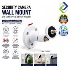 Security Camera Wall Mount Bracket – 3M Adhesive & Screw