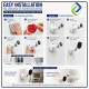 Security Camera Wall Mount Bracket – 3M Adhesive & Screw