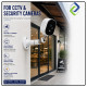 Security Camera Wall Mount Bracket – 3M Adhesive & Screw