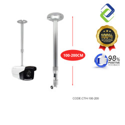 Durable Adjustable Telescopic Mount 100-200CM for Projectors and CCTV Security Cameras – Strong and Flexible