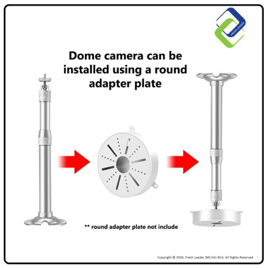 Durable Adjustable Telescopic Mount 30-60CM for Projectors and CCTV Security Cameras – Strong and Flexible Durable Adjustable Telescopic Mount 30-60CM for Projectors and CCTV Security Cameras – Strong and Flexible