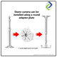 Durable Adjustable Telescopic Mount 30-60CM for Projectors and CCTV Security Cameras – Strong and Flexible Durable Adjustable Telescopic Mount 30-60CM for Projectors and CCTV Security Cameras – Strong and Flexible