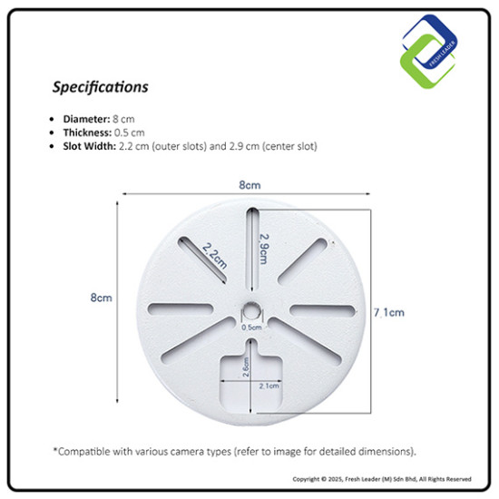 No-Drill Camera Mounting Base Bracket – Sturdy Metal Construction for Surveillance Devices No-Drill Camera Mounting Base Bracket – Sturdy Metal Construction for Surveillance Devices