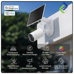 Solar Security Camera TP-Link Tapo C410 2K 3MP – Wireless Outdoor CCTV Kit