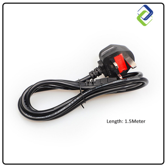 Reliable 3 Pin Laptop Charger Cable - 1.5m Length | Power Adapter Cord Reliable 3 Pin Laptop Charger Cable - 1.5m Length | Power Adapter Cord