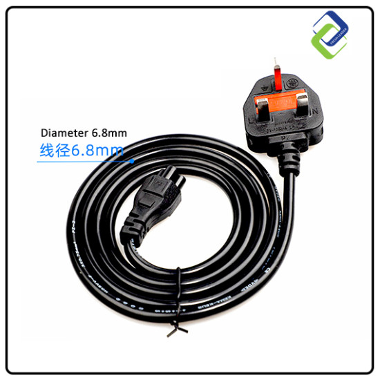 Reliable 3 Pin Laptop Charger Cable - 1.5m Length | Power Adapter Cord Reliable 3 Pin Laptop Charger Cable - 1.5m Length | Power Adapter Cord