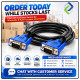 VGA Cable 3+2 Male to Male 3M – Reliable Video Cable