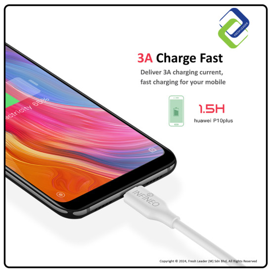 Top-Quality 1m Type C to Type C Cable by Infineo - Fast Charge & Data Sync
