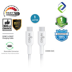 Top-Quality 1m Type C to Type C Cable by Infineo - Fast Charge & Data Sync