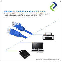 Fast and Reliable INFINEO LAN Cable - Cat 6/6e RJ45 1.5m Length