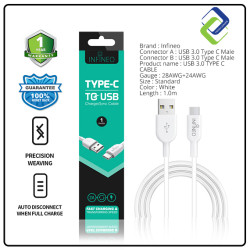 Infineo Type C to USB 3.0 Sync Data & Charging Cable: Fast Charging and Data Transfer