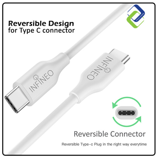 Infineo Type C to USB 3.0 Sync Data & Charging Cable: Fast Charging and Data Transfer