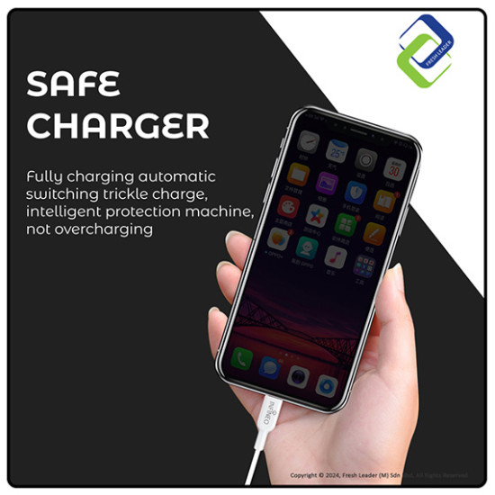 Infineo iPhone Lightning Cable 1M – USB Fast Charging & Data Sync, Compatible with Newest iOS