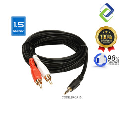 Stereo Audio Cable 3.5mm to 2 RCA Male – Universal AUX to RCA Cord for Sound Systems