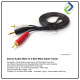 Stereo Audio Cable 3.5mm to 2 RCA Male – Universal AUX to RCA Cord for Sound Systems Stereo Audio Cable 3.5mm to 2 RCA Male – Universal AUX to RCA Cord for Sound Systems
