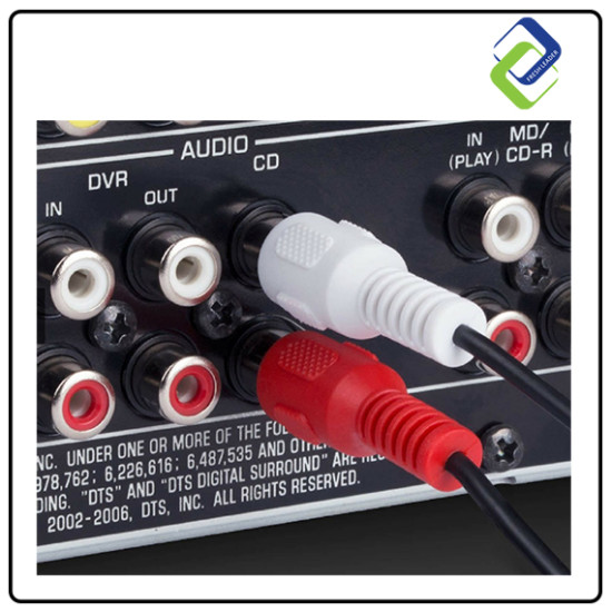 Stereo Audio Cable 3.5mm to 2 RCA Male – Universal AUX to RCA Cord for Sound Systems Stereo Audio Cable 3.5mm to 2 RCA Male – Universal AUX to RCA Cord for Sound Systems