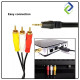 Mini Jack Male 3.5mm to RCA 3 IN 1 AUX Cable -5Meter Mini Jack Male 3.5mm to RCA 3 IN 1 AUX Cable -5Meter