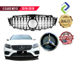 E Class W213 GT Grille with Camera Hole 