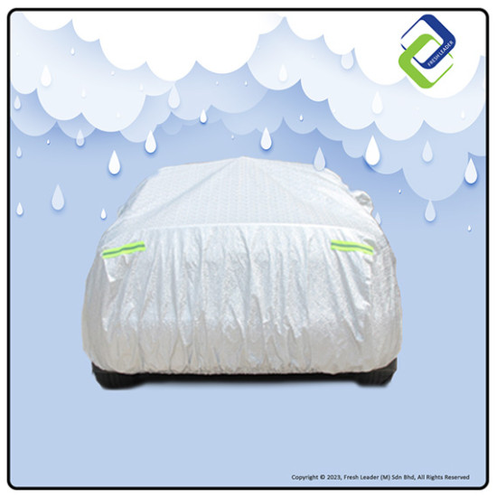 EvioAsia CCHS Aluminum Car Cover – UV & Rain Protection, Side Zipper, All-Weather Outdoor Use