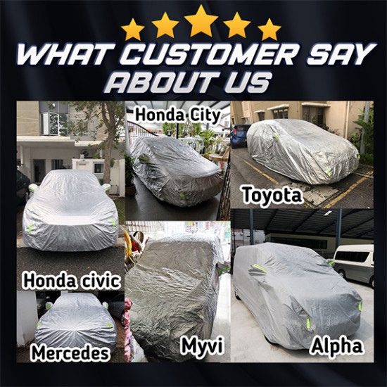 EvioAsia CCHS Aluminum Car Cover – UV & Rain Protection, Side Zipper, All-Weather Outdoor Use