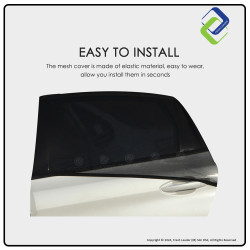 Big Car Window Sun Shade Mesh Cover (2pcs) - UV Protection for Your Vehicle