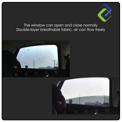 Small Car Window Sun Shade Mesh Cover (2pcs) - UV Protection for Your Vehicle